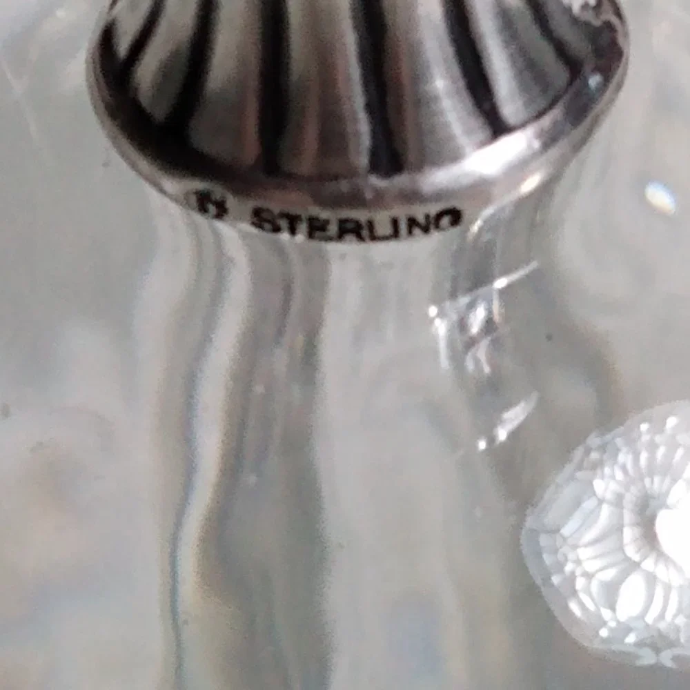 International Sterling Crystal Vanity Jar